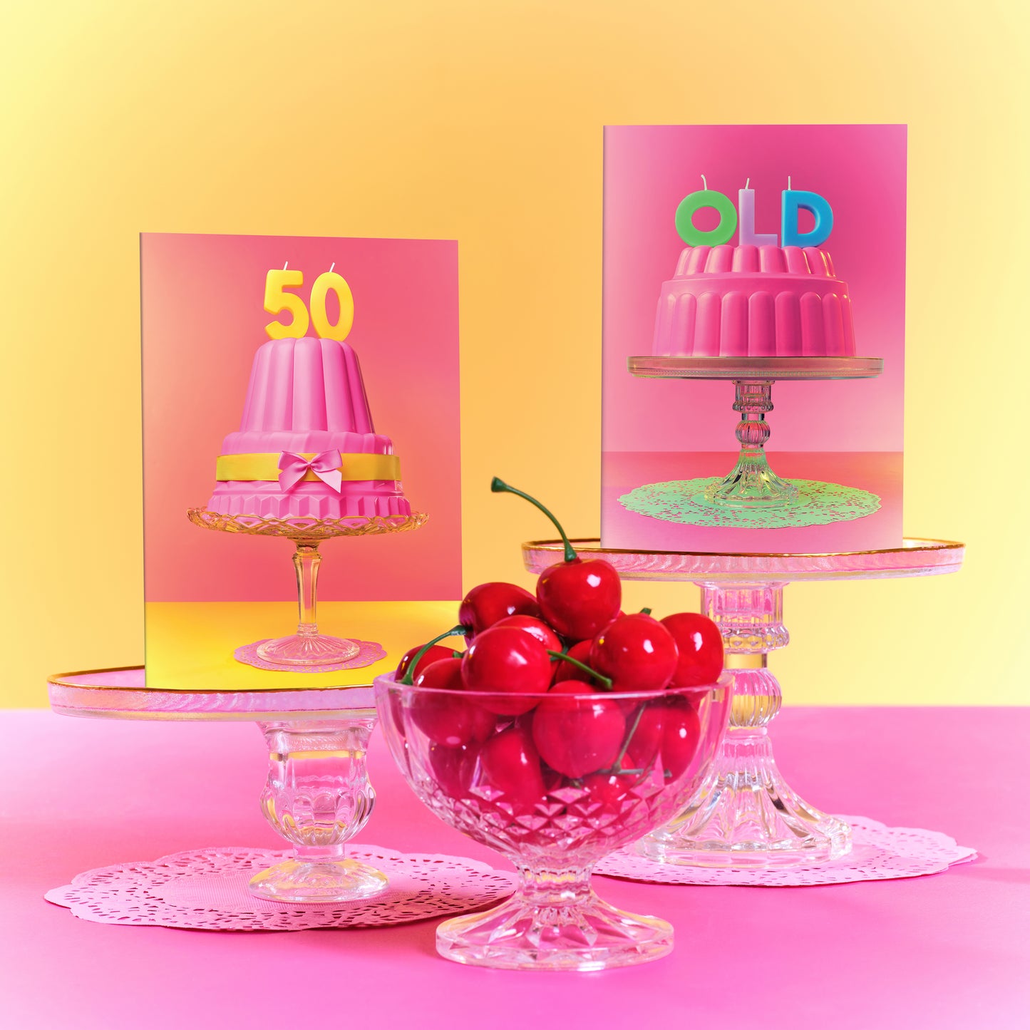 50th Birthday Hot Cake Card