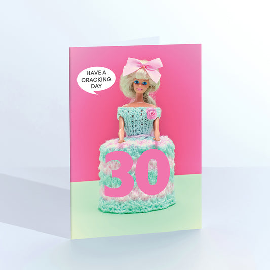 30th Birthday Toilet Doll Greetings Card