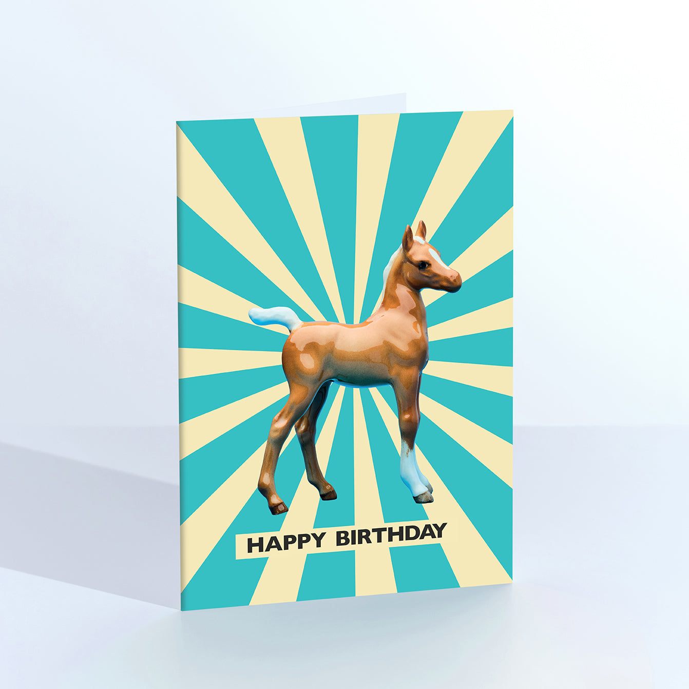 Circus Horse greetings card