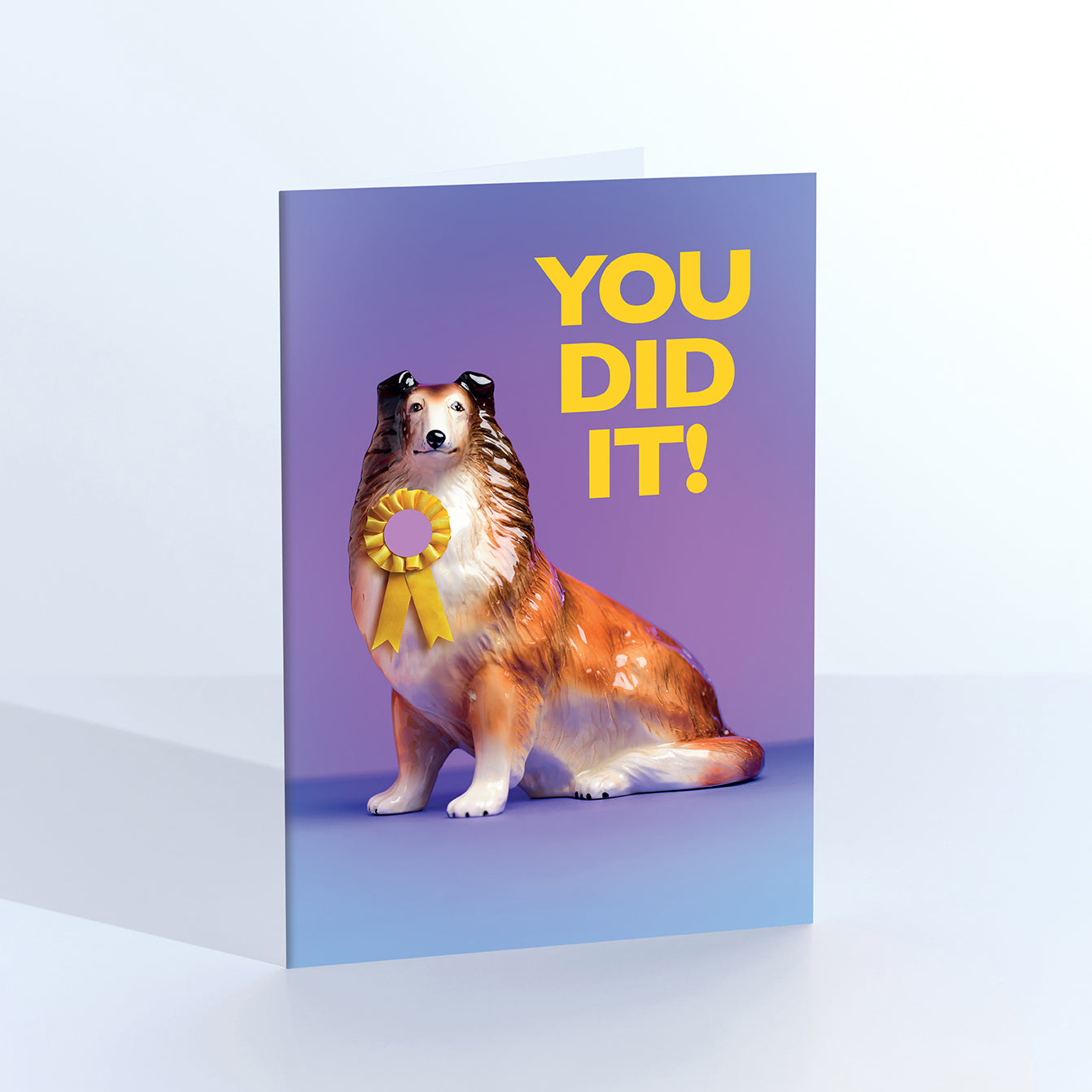 You Did It Dog Congratulations Card