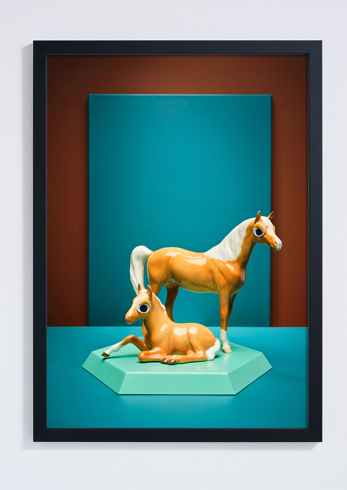 "Goggle eyed horses" giclée photo print