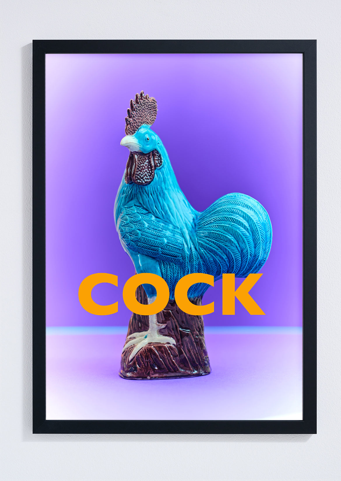 Big blue cock giclée photo print