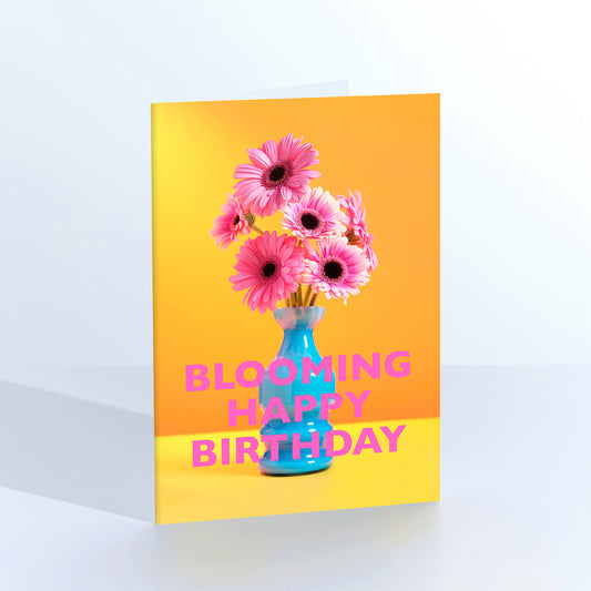 Blooming Happy Birthday greetings card