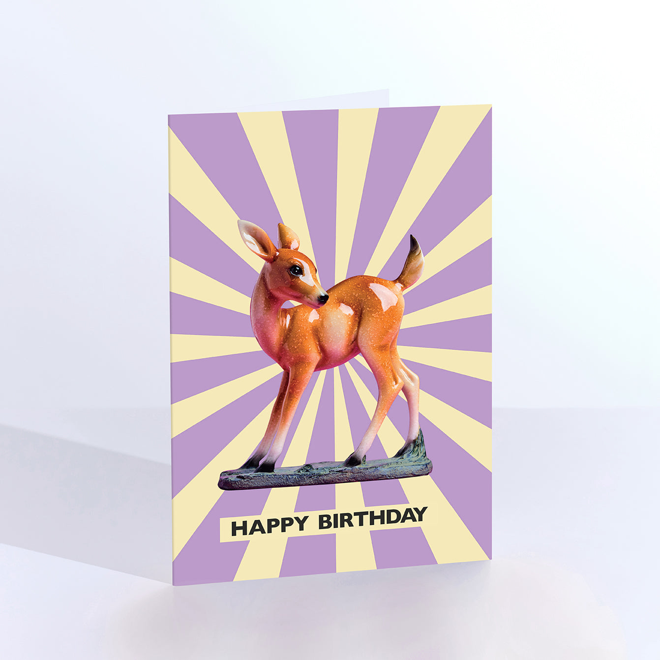 Circus Fawn deer greetings card