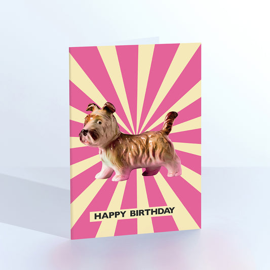 Circus Scottie dog greetings card