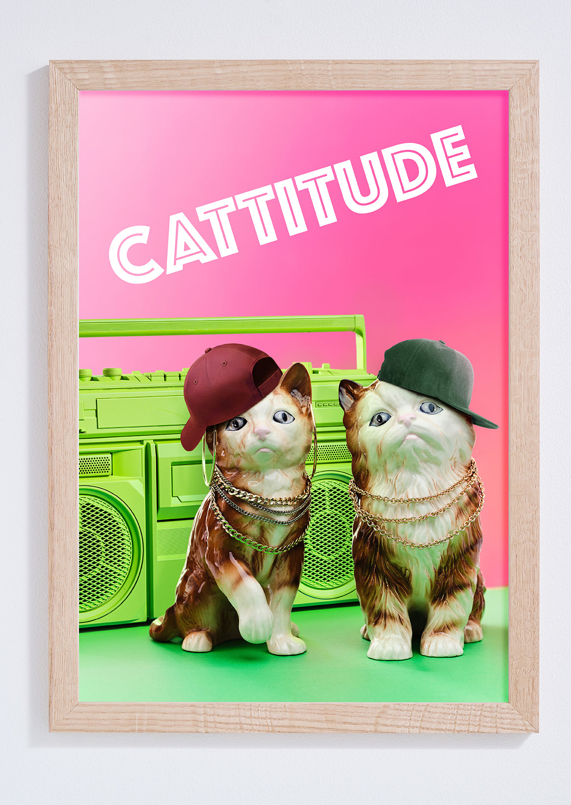 Cattitude Gangsta Cats Photo Print