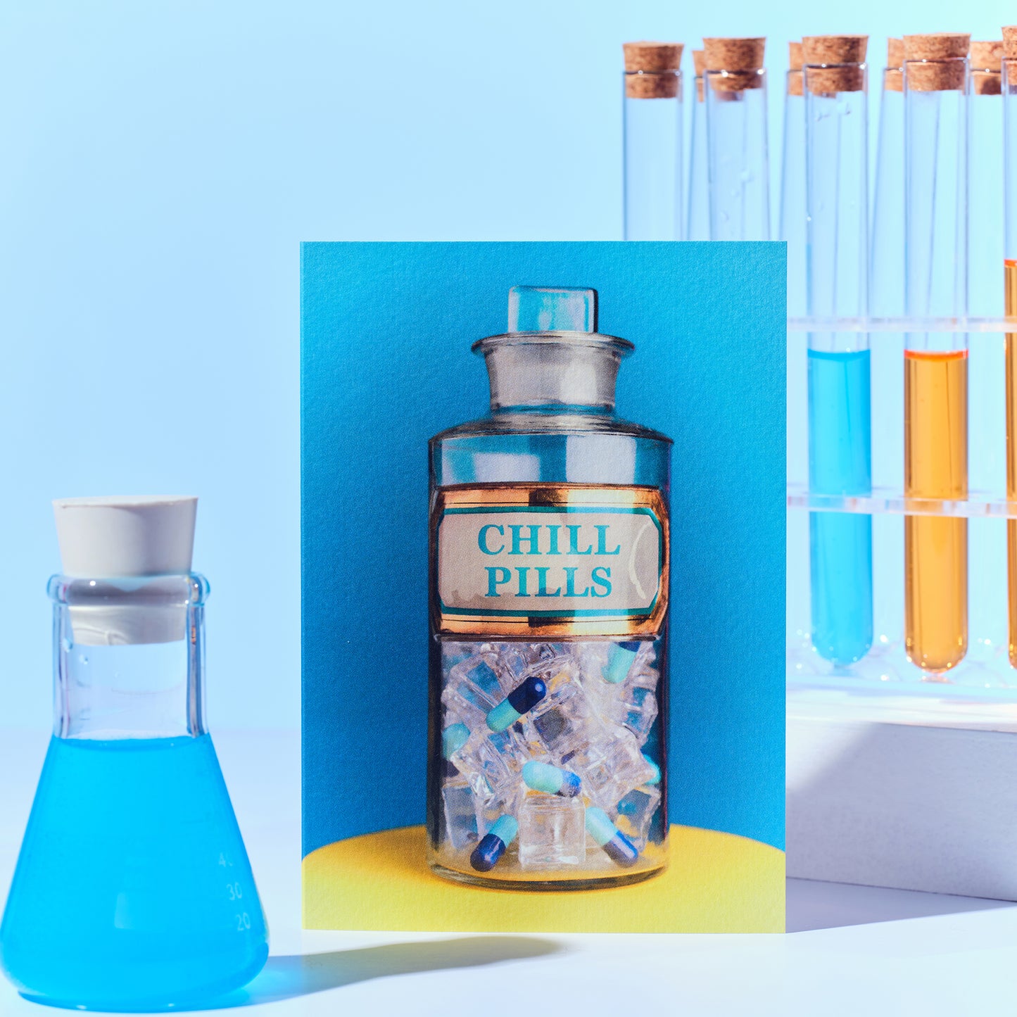 Chill Pills Greetings Card