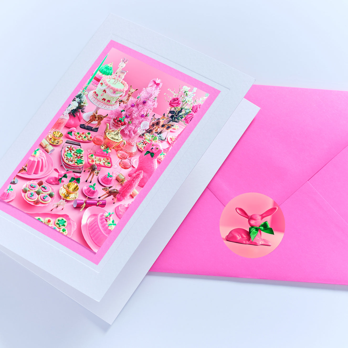 Christmas Table Hand Finished Greetings Card