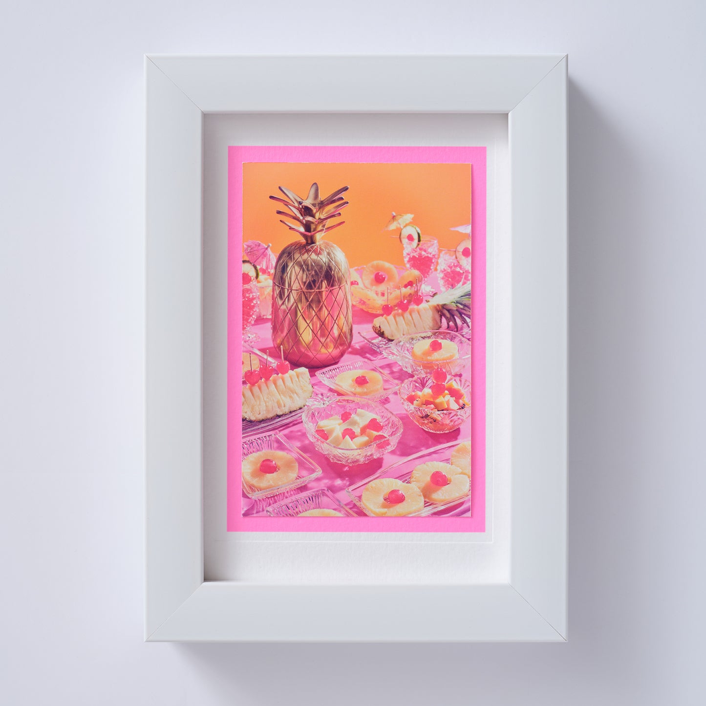 Tutti Frutti Pineapple Party Spread Hand Finished Greetings Card