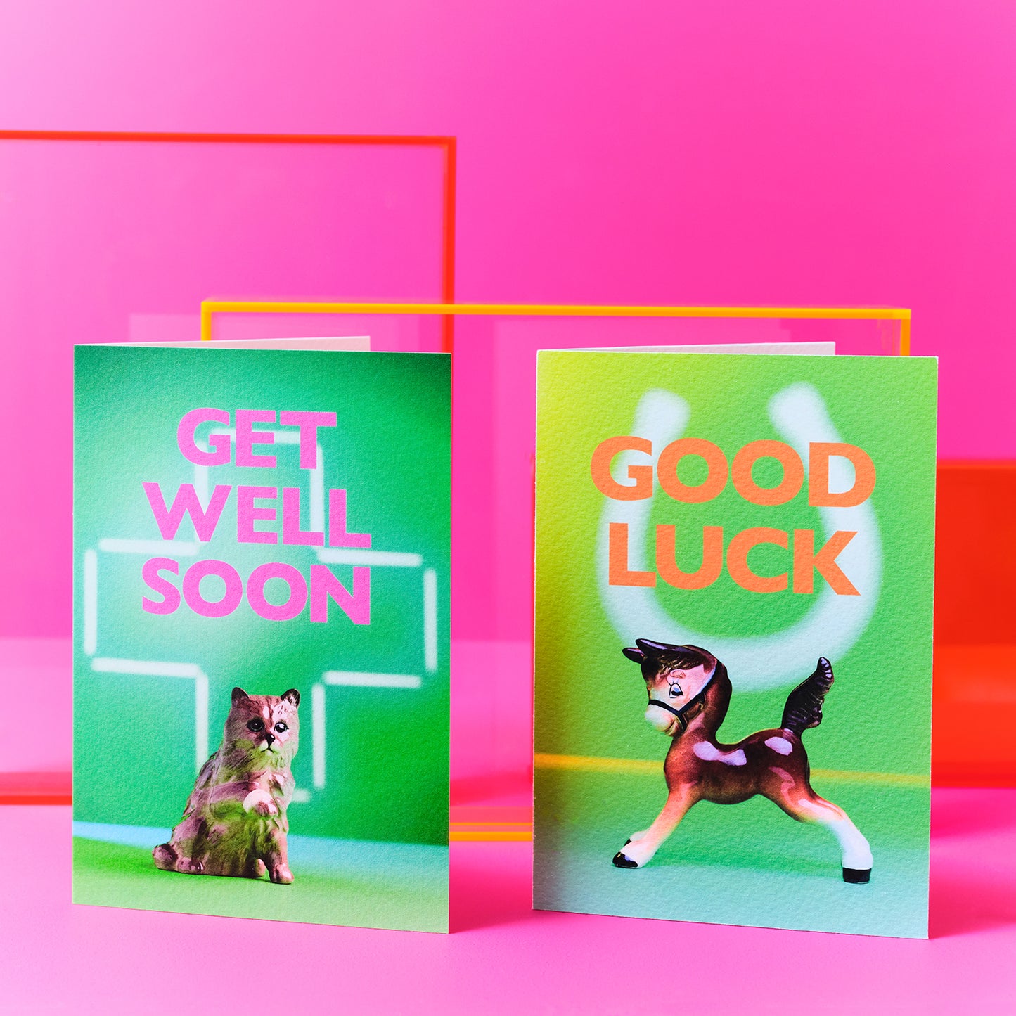 Get Well soon kitty cat Greetings Card