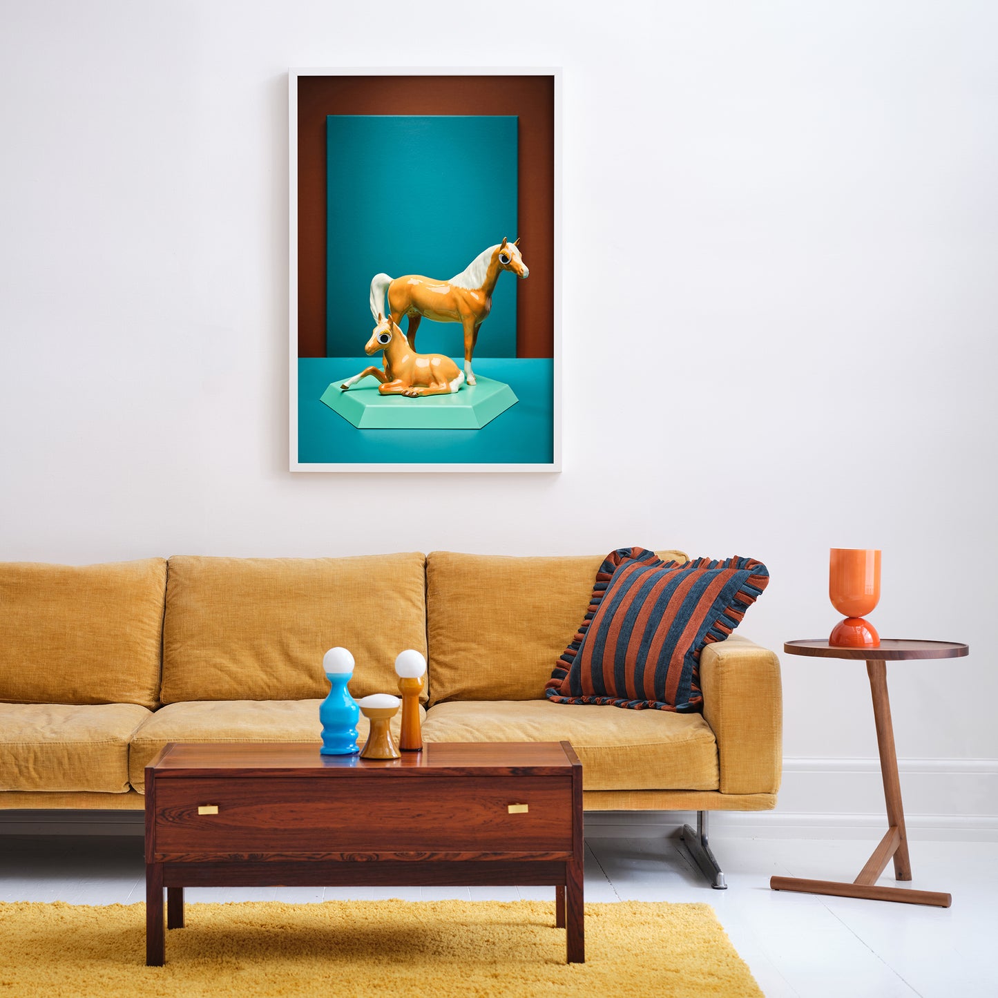 "Goggle eyed horses" giclée photo print