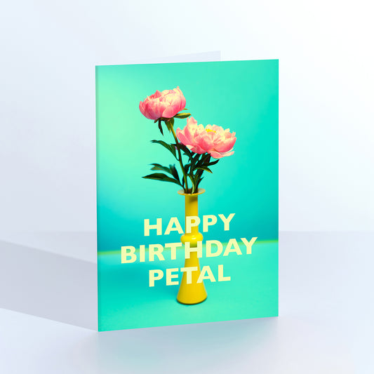 Happy Birthday Petal greetings card