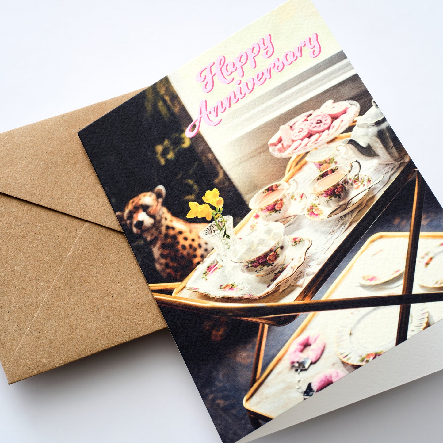 Kinky Tea-time Anniversary Card