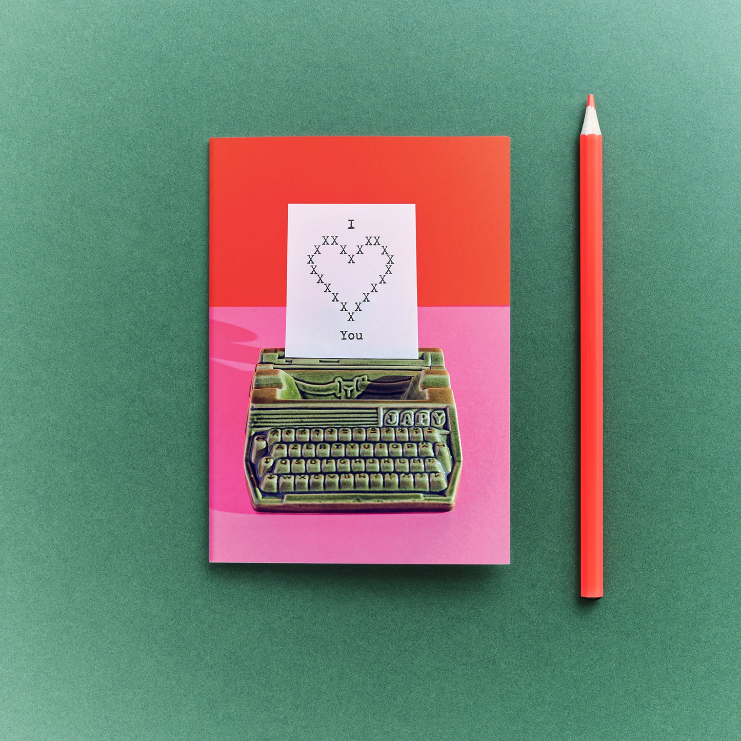 TypeHype I Heart you Greetings Card