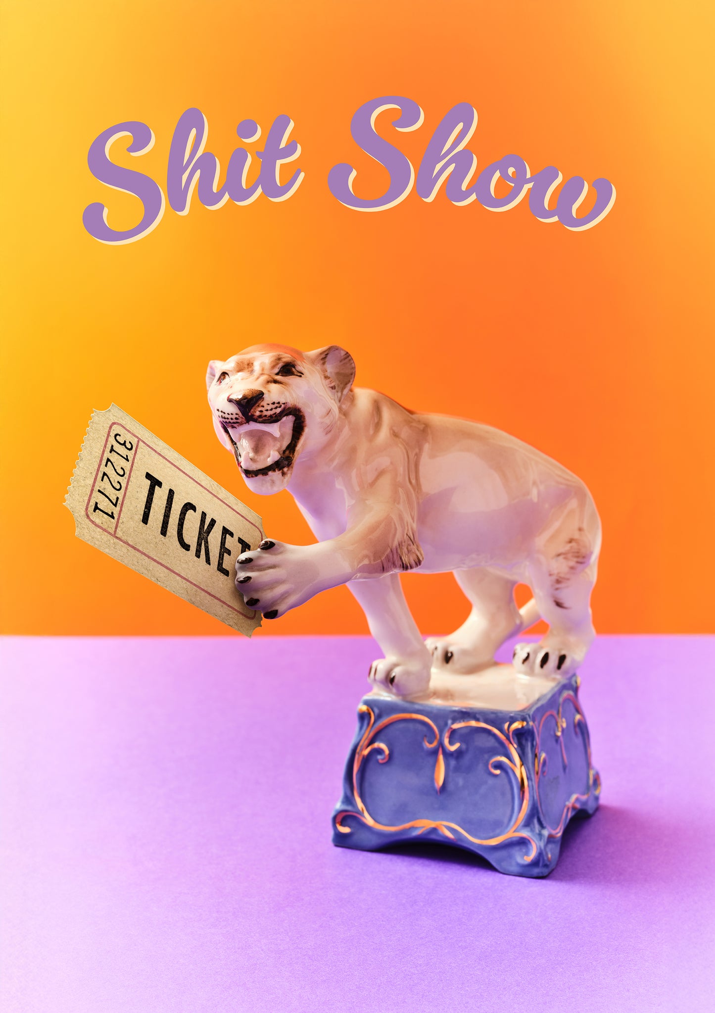 Shit Show Circus Lioness Photo Print