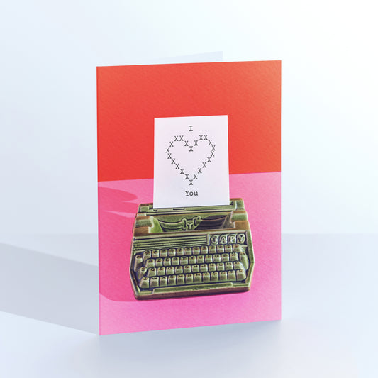 TypeHype I Heart you Greetings Card