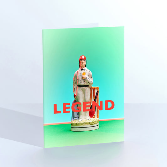 The legend cricketer Greetings Card