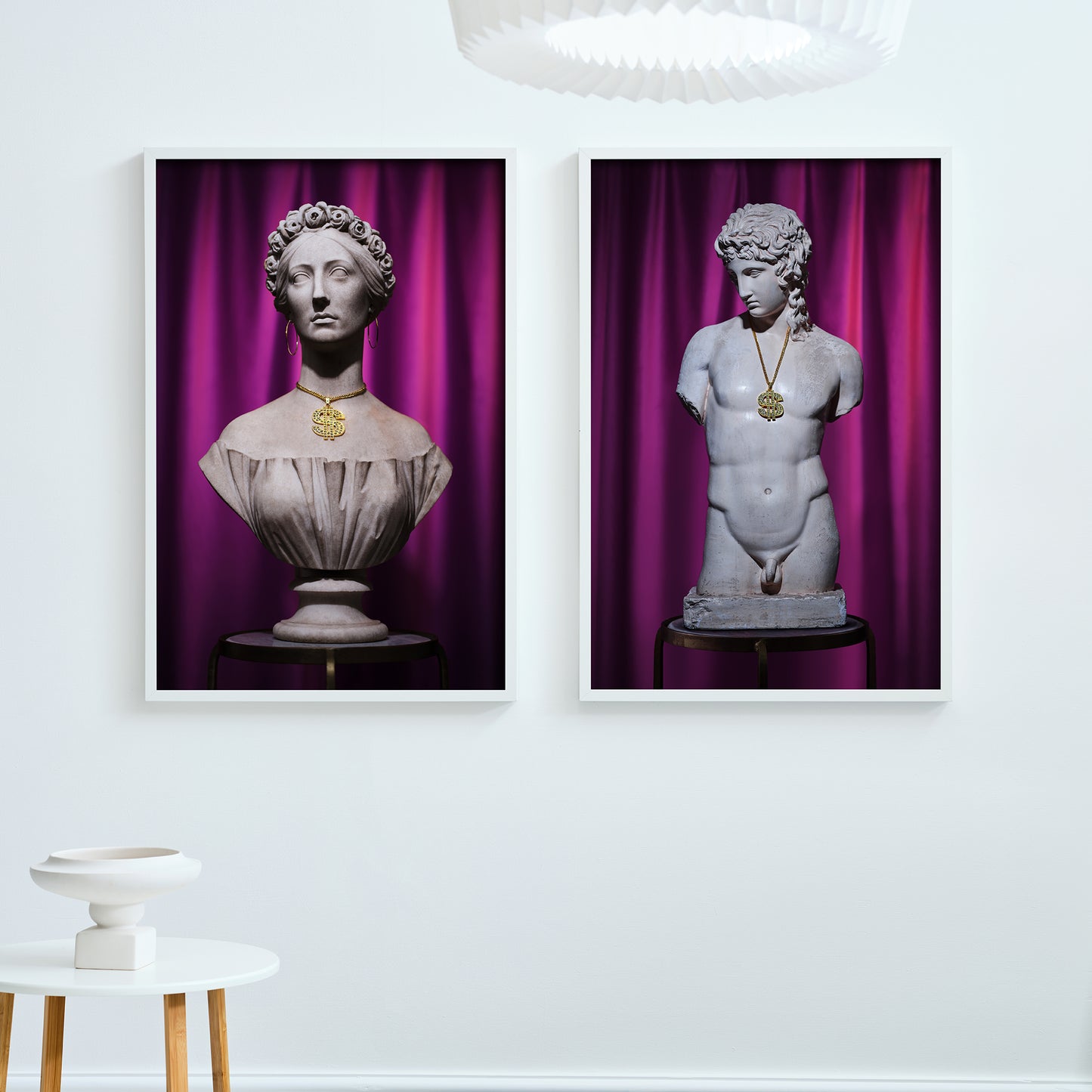 "Million dollar Mr and Mrs" pair of giclée photo prints