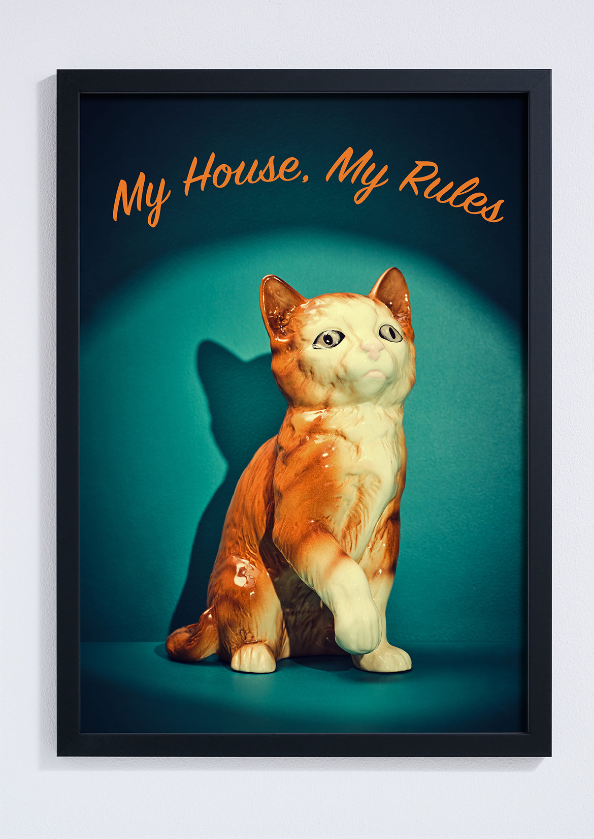 My House, My Rules Bossy Cat Photo Print