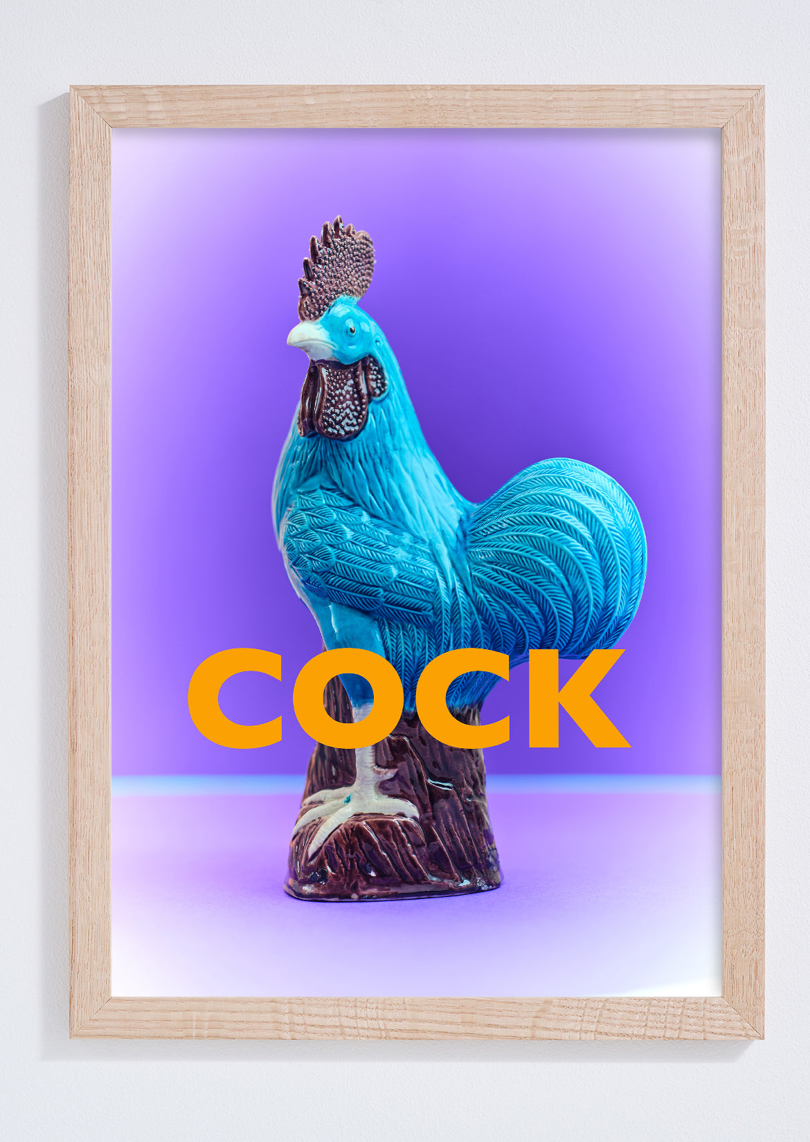 Big blue cock giclée photo print
