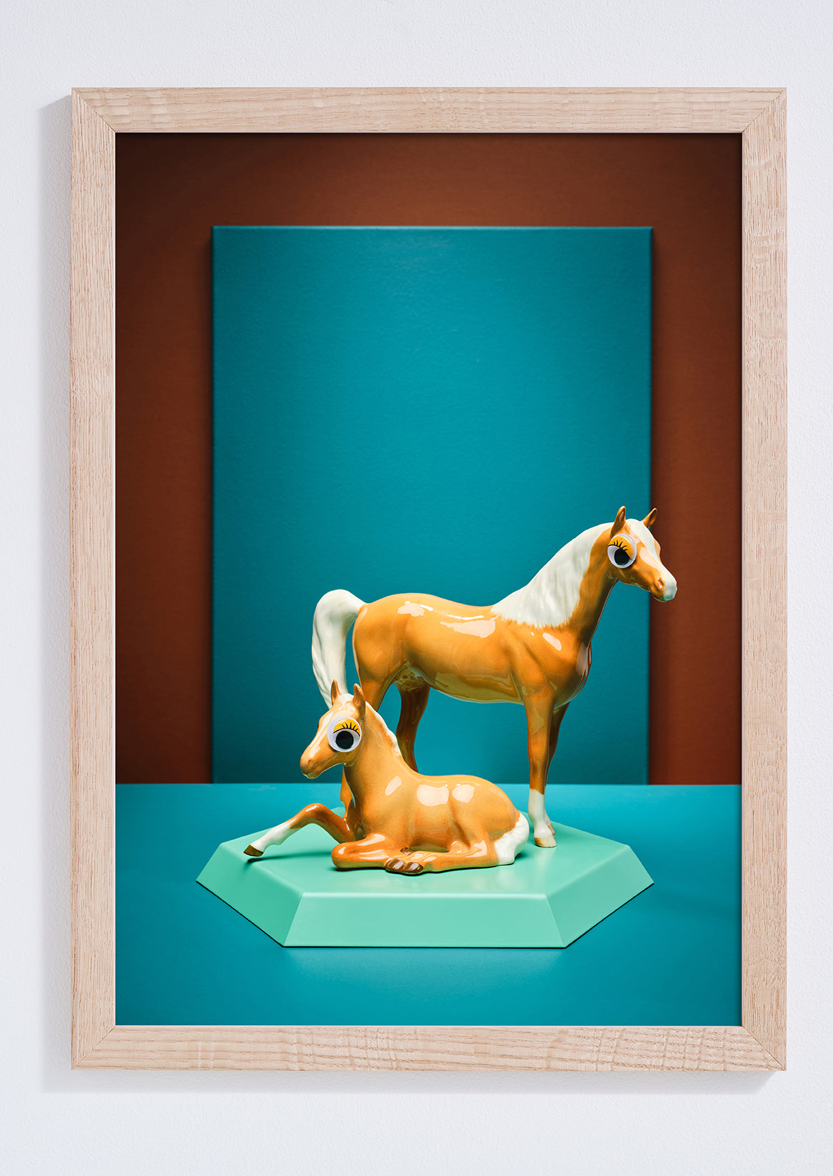 "Goggle eyed horses" giclée photo print