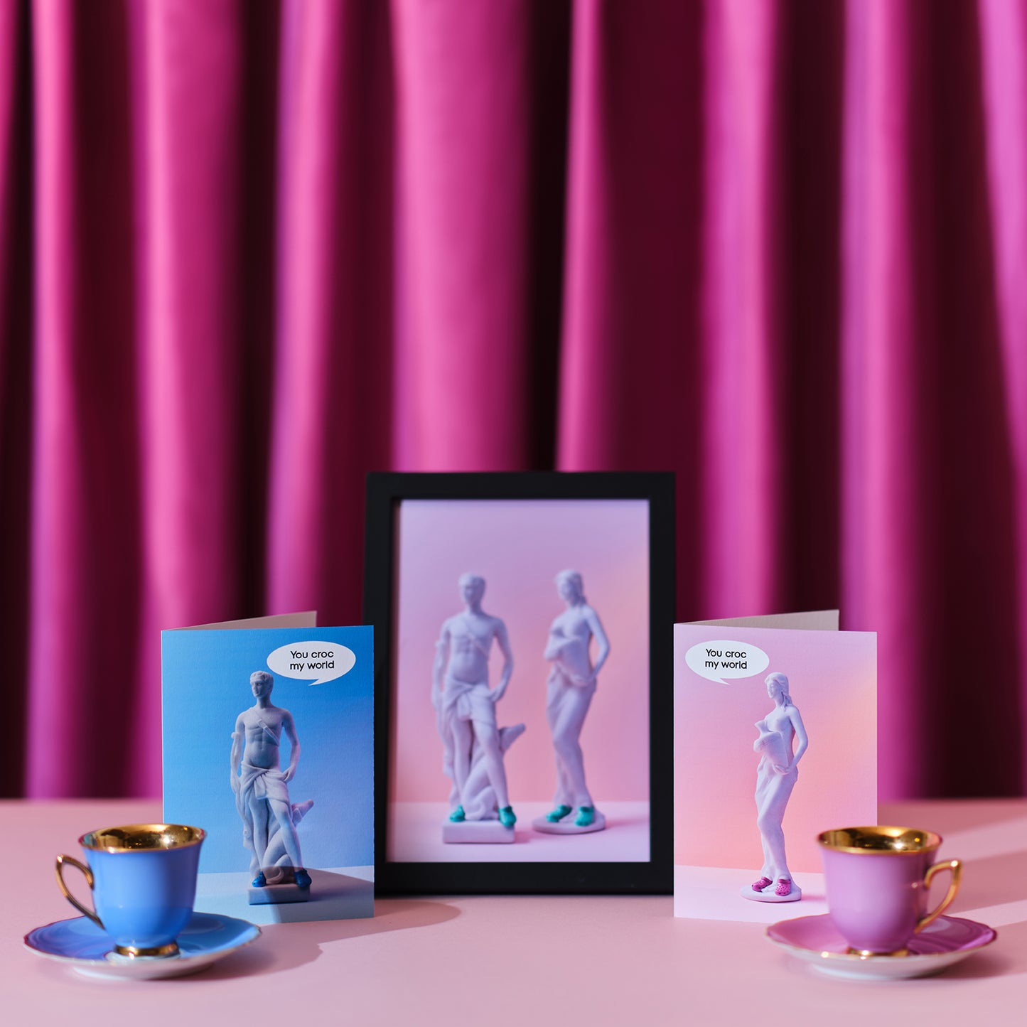 Shelf Talk Croc My World Blue Love Greetings Card
