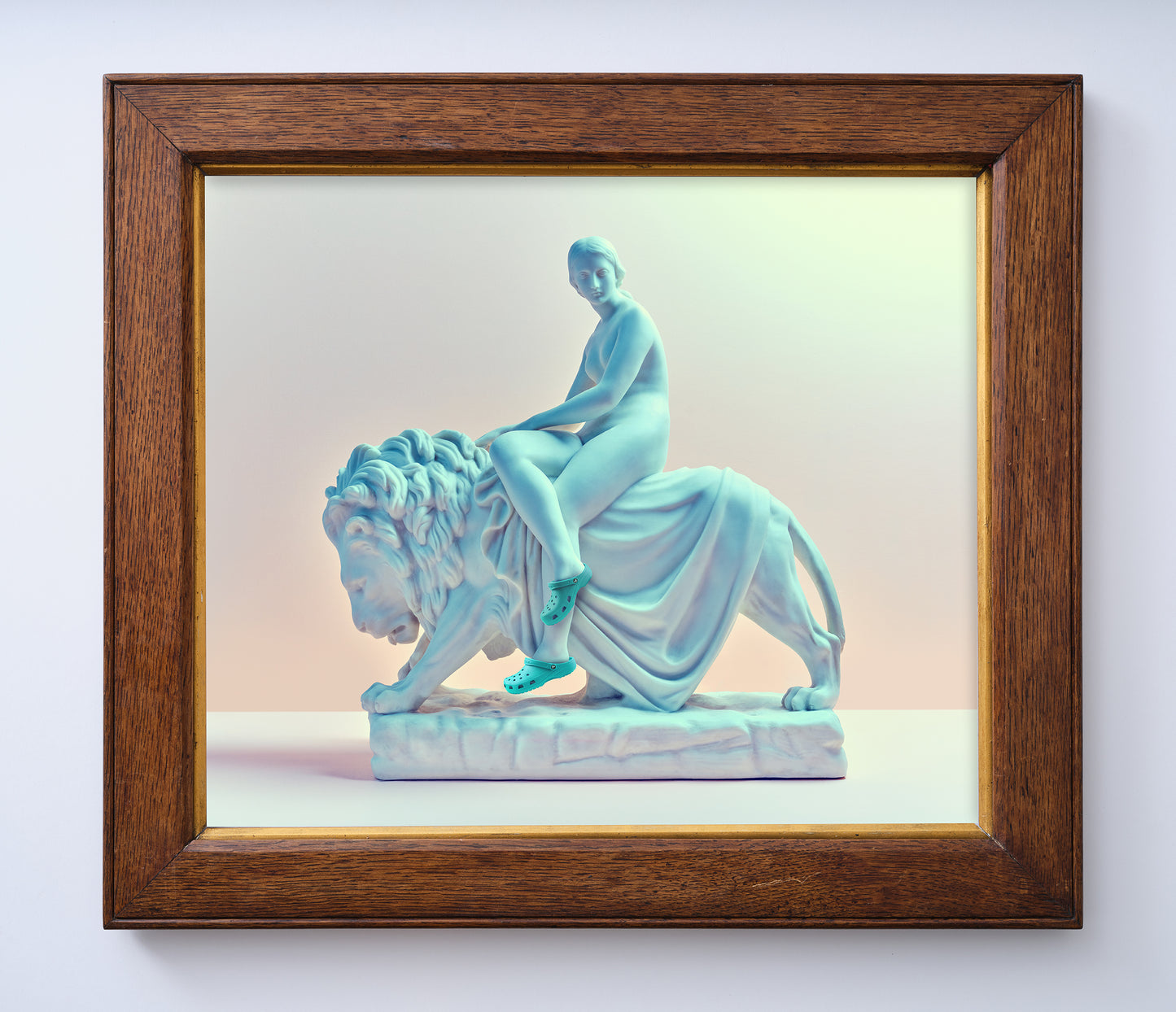 Off Duty Goddess in bespoke antique frame