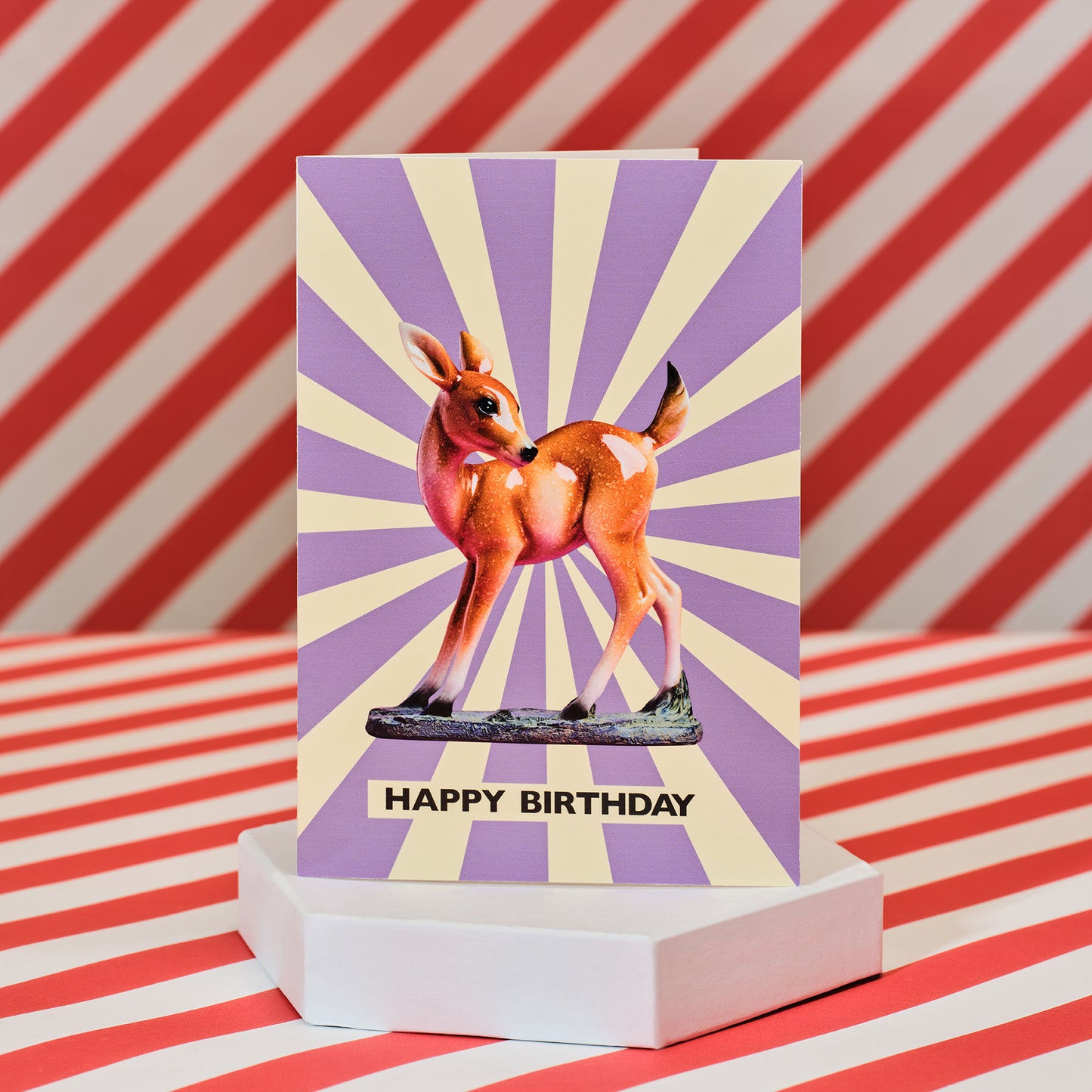 Circus Fawn deer greetings card