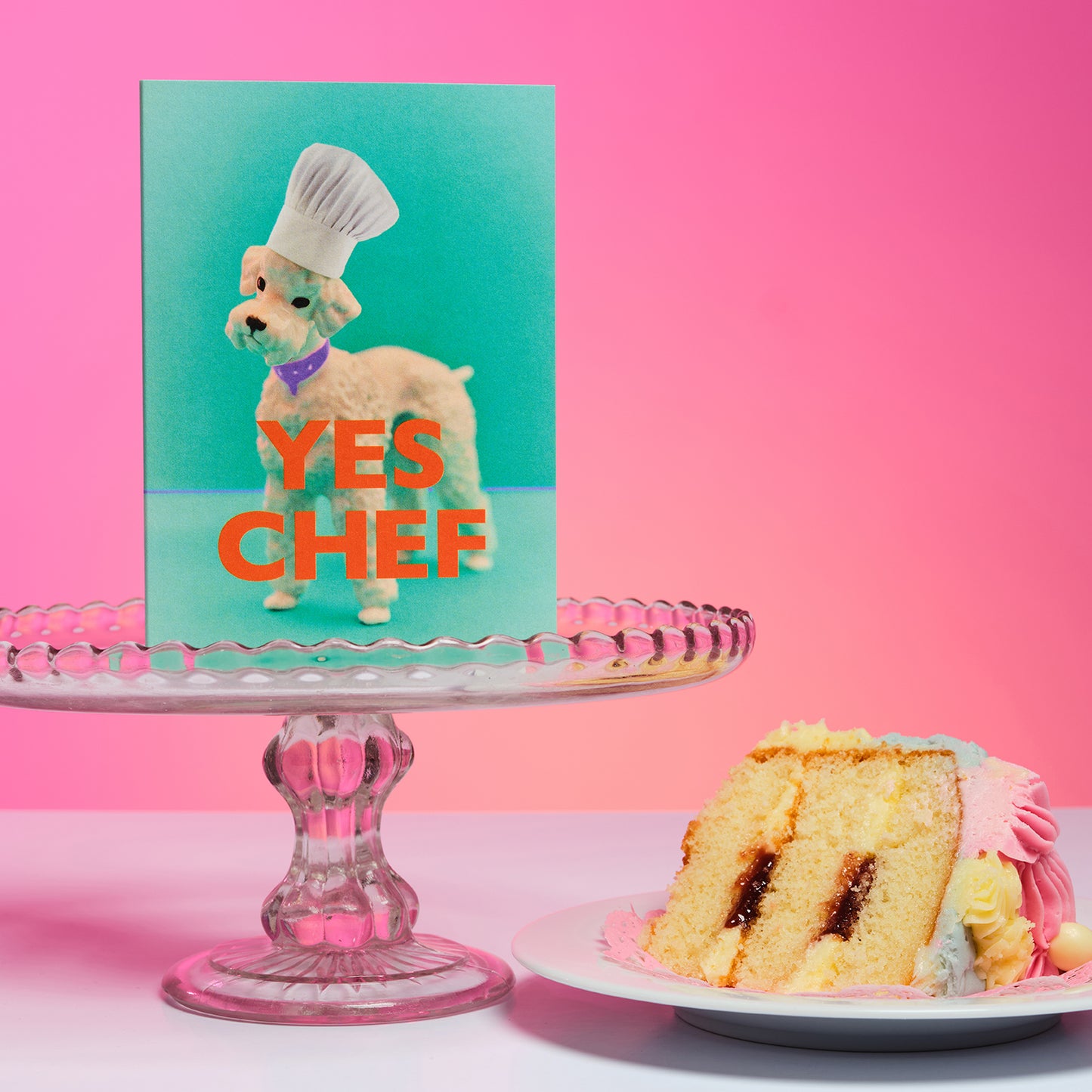 Yes Chef Poodle Greetings Card
