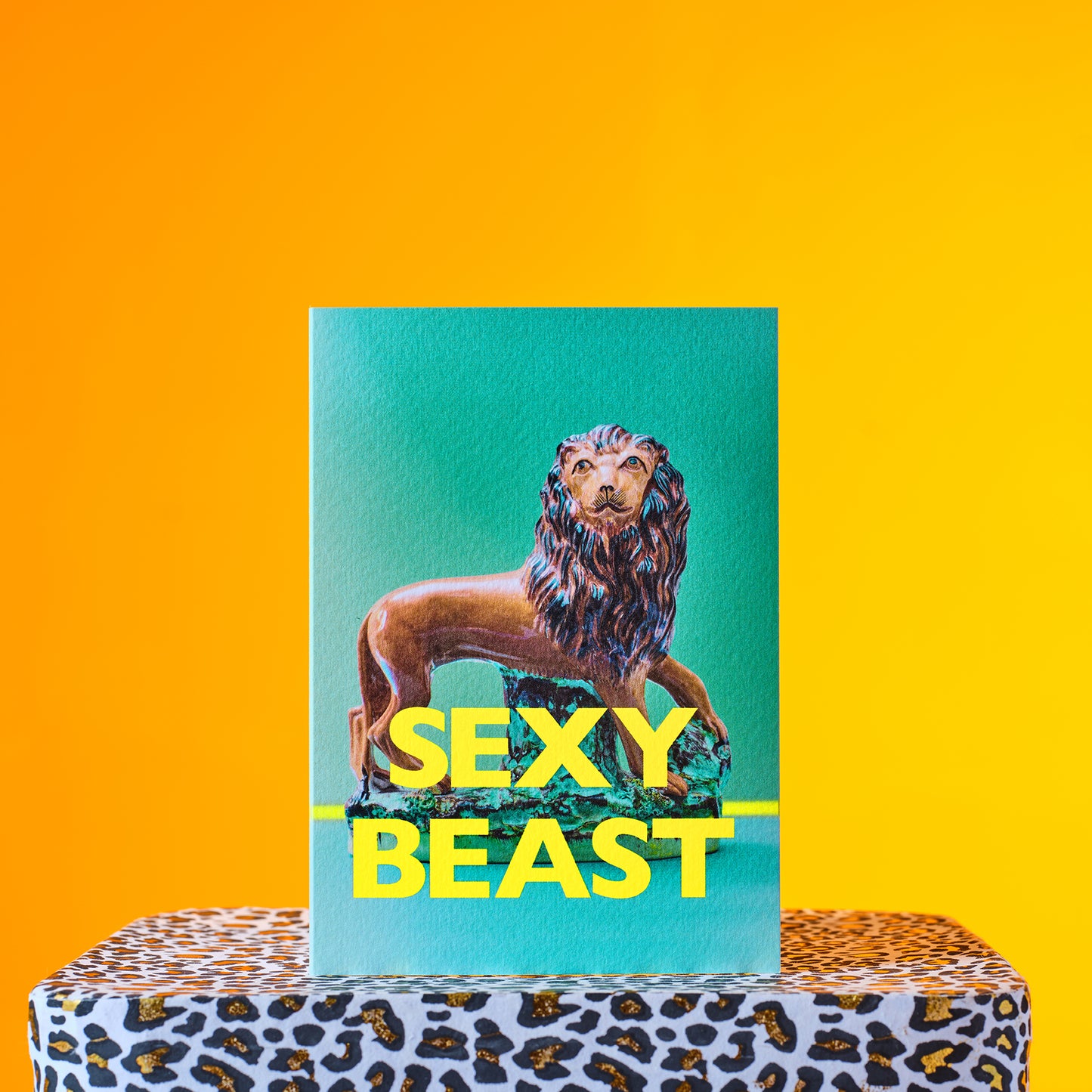 Sexy Beast Lion Greetings Card