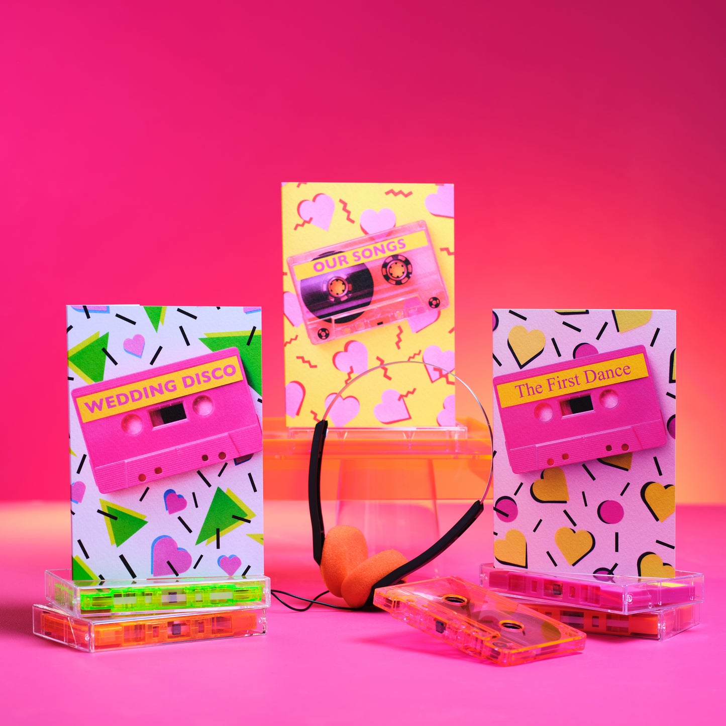 Wedding Disco Mix Tape Card