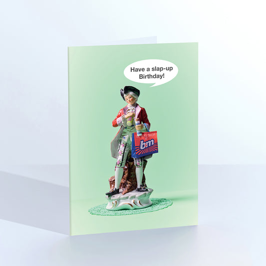 Shelf Talk Slap up Birthday Greetings Card