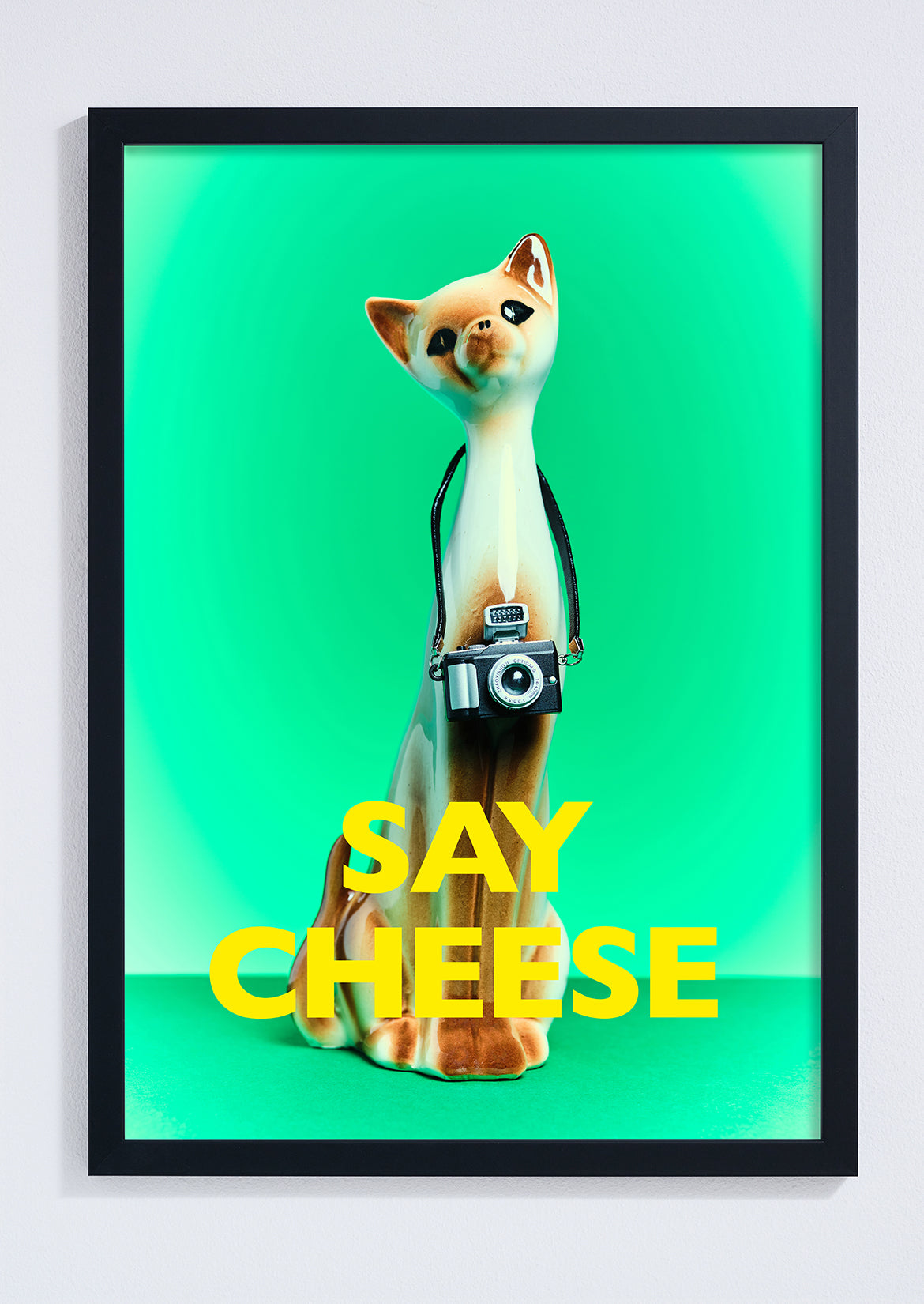 Say Cheese Photographer Cat Photo Print