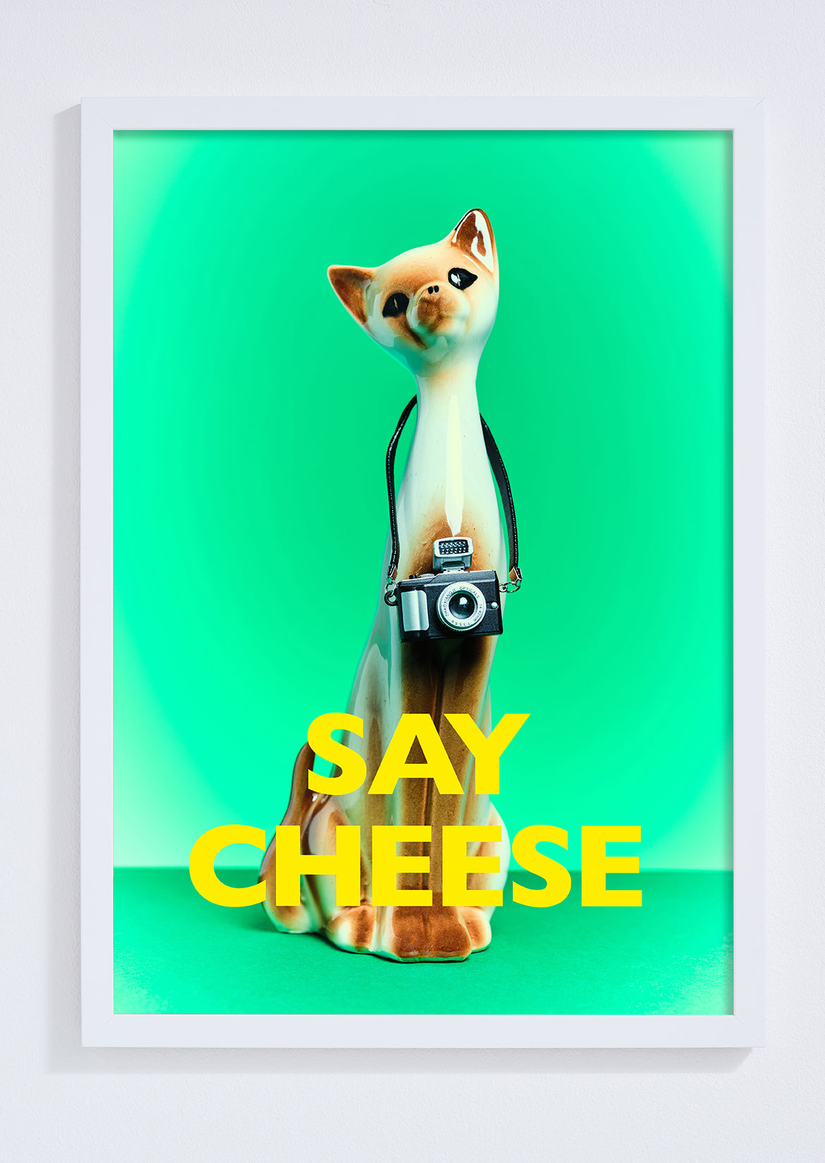 Say Cheese Photographer Cat Photo Print