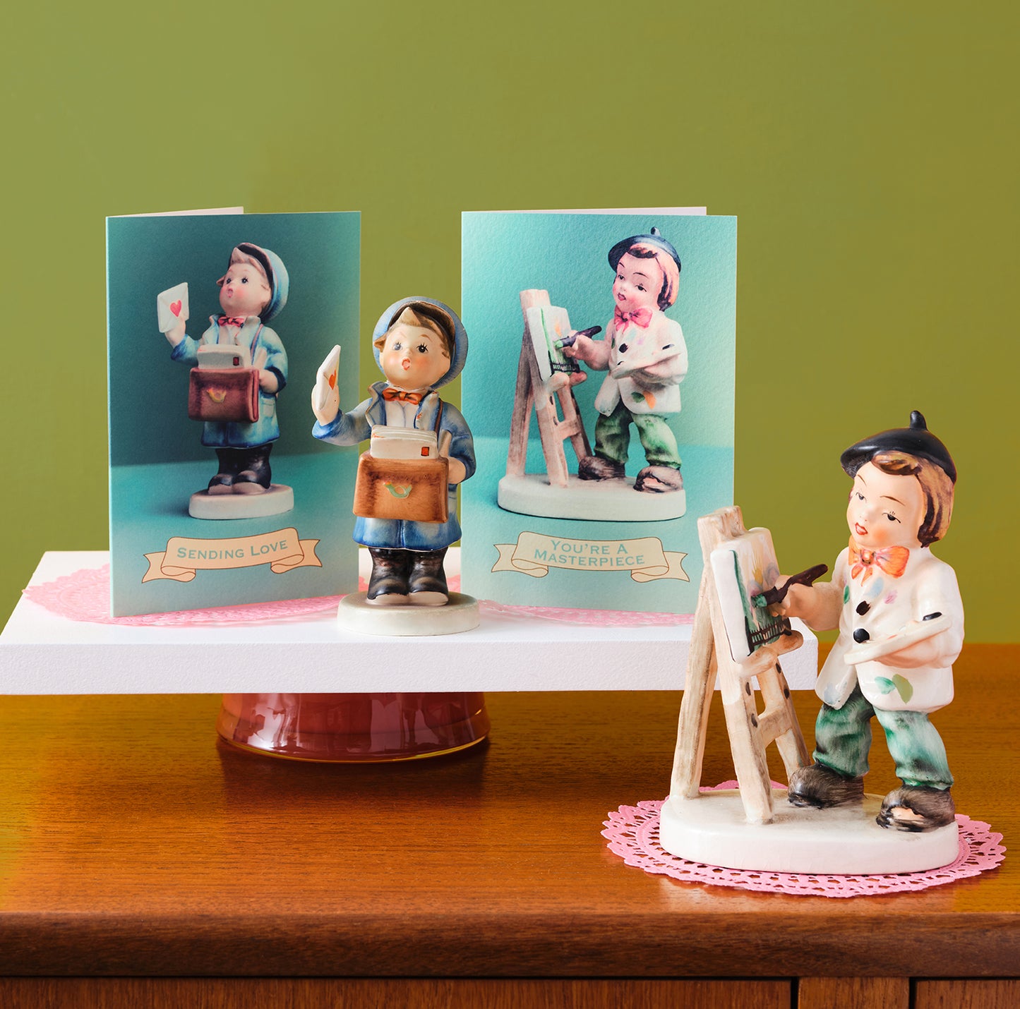 You're A Masterpiece Artist And Easel Greetings Card