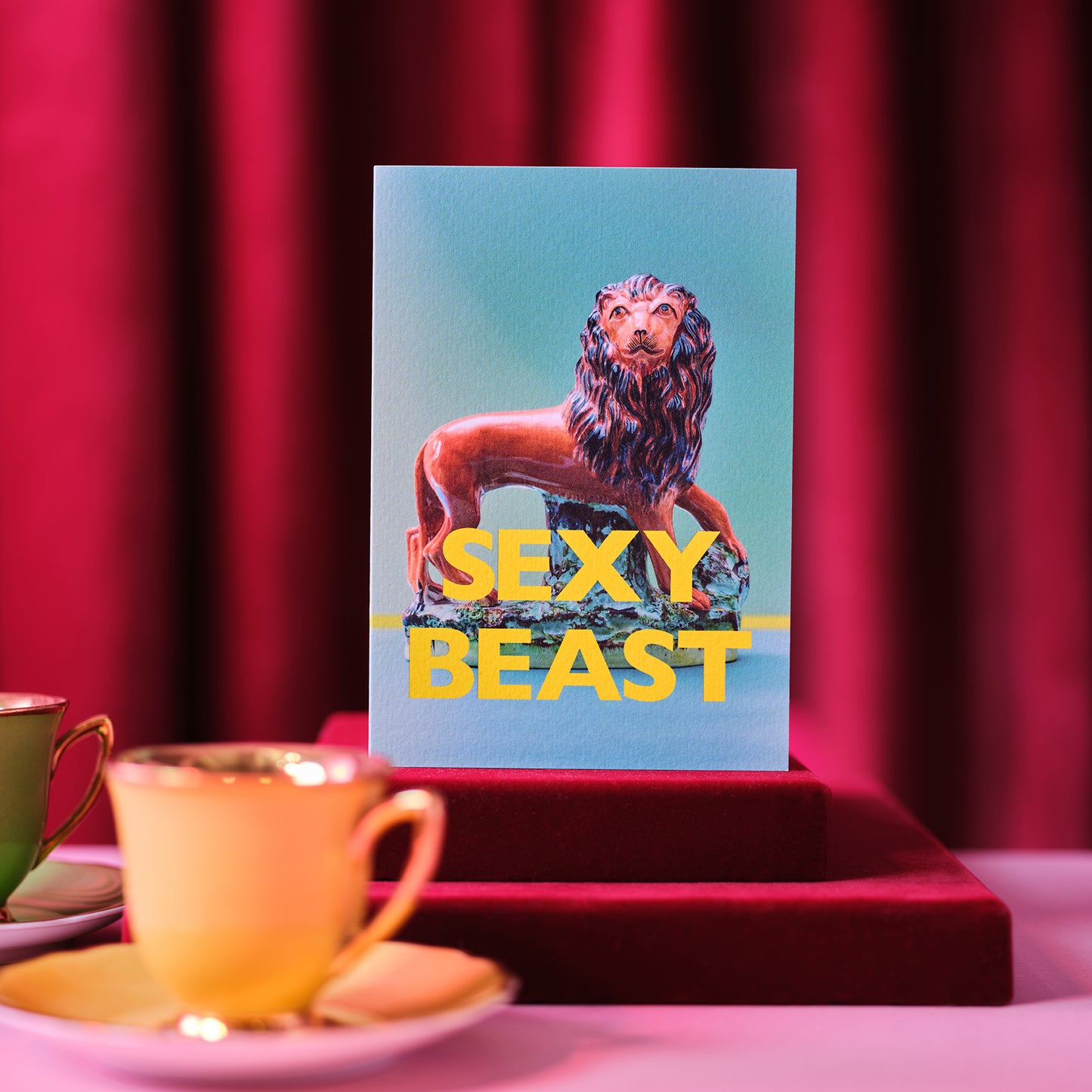 Sexy Beast Lion Greetings Card