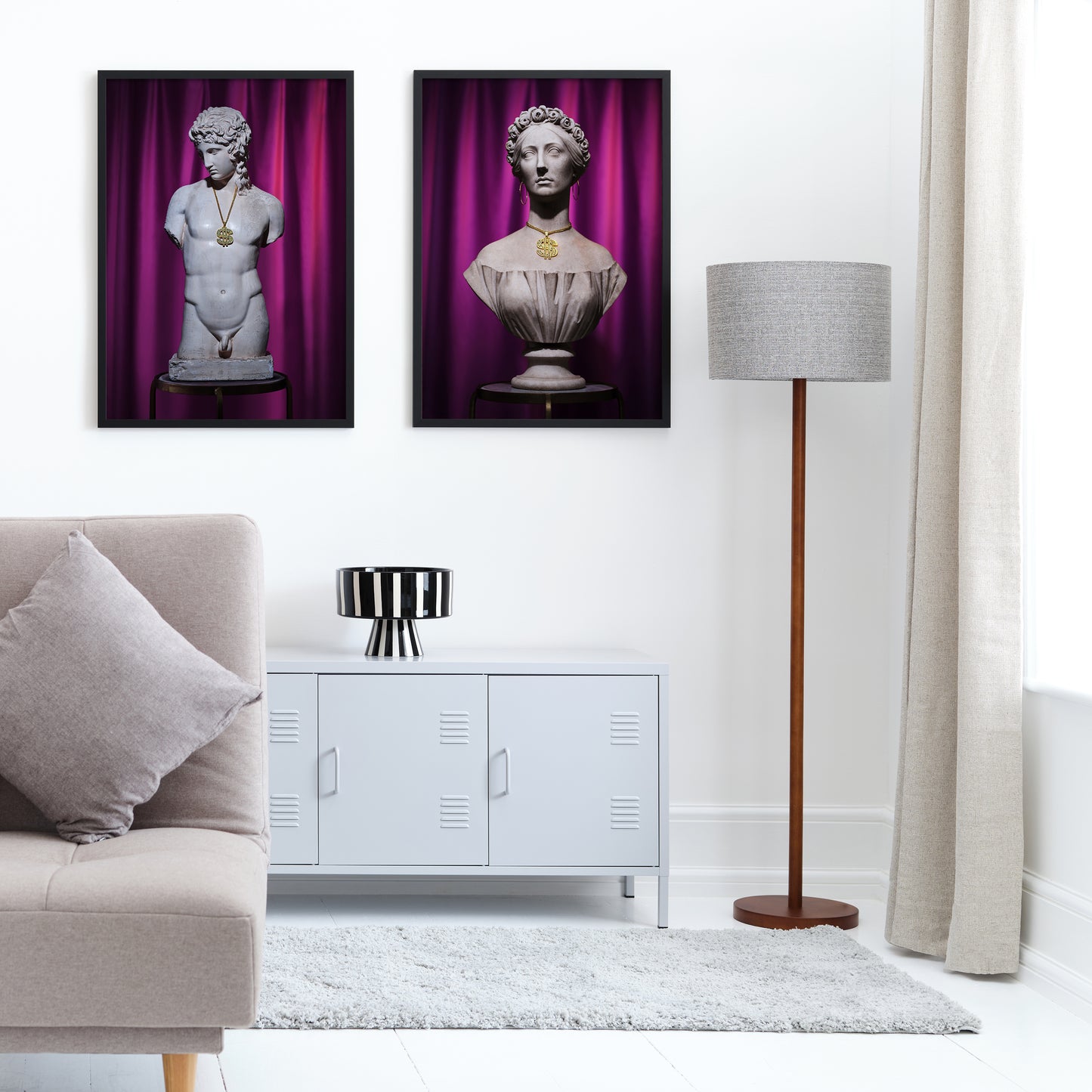 "Million dollar Mr and Mrs" pair of giclée photo prints