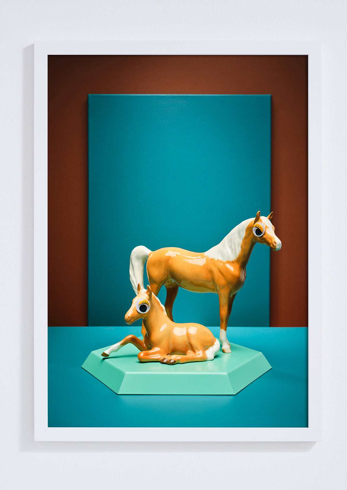"Goggle eyed horses" giclée photo print