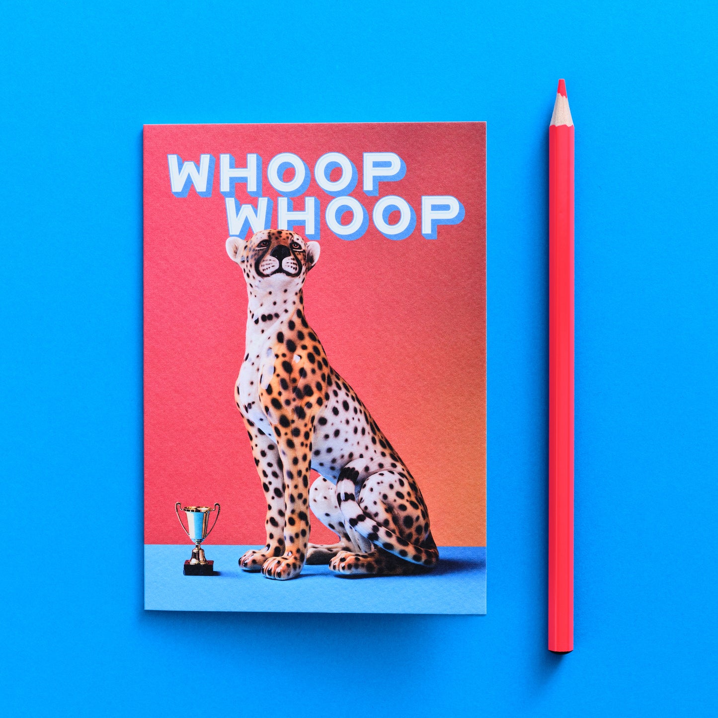 Whoop, Whoop Cheetah Congratulations Card