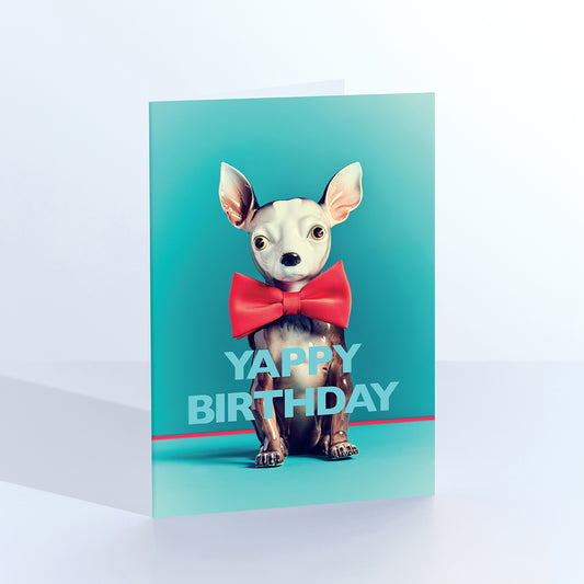 Yappy Birthday Chihuahua Greetings Card