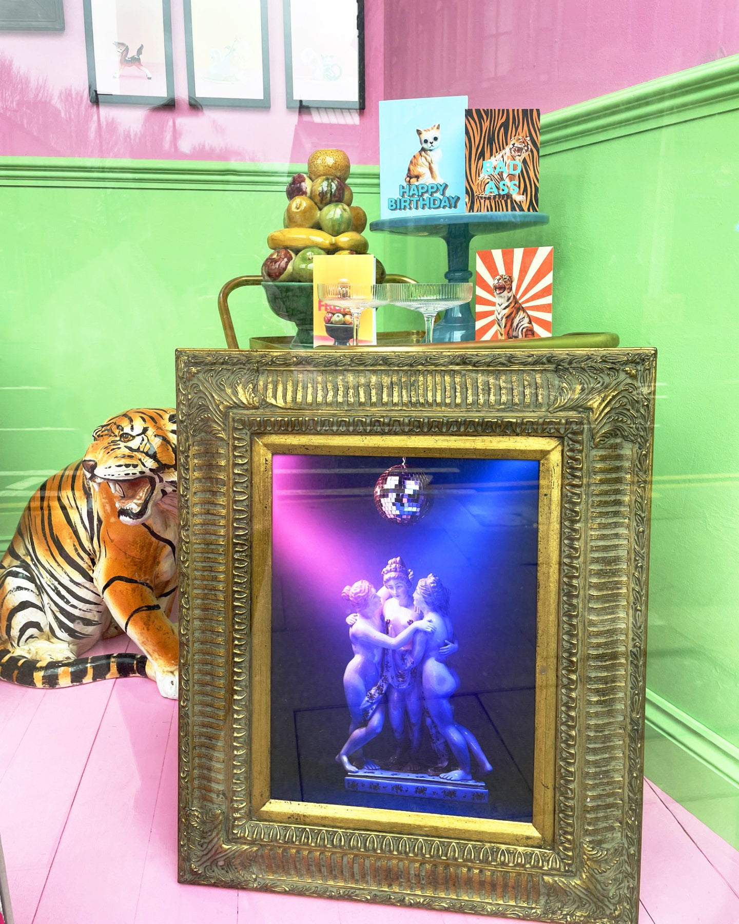 Racy Graces in bespoke antique frame