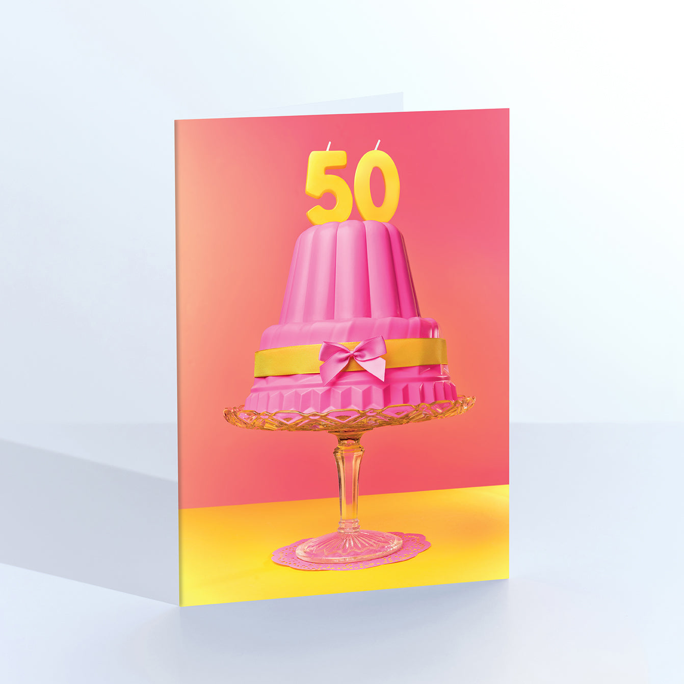50th Birthday Hot Cake Card