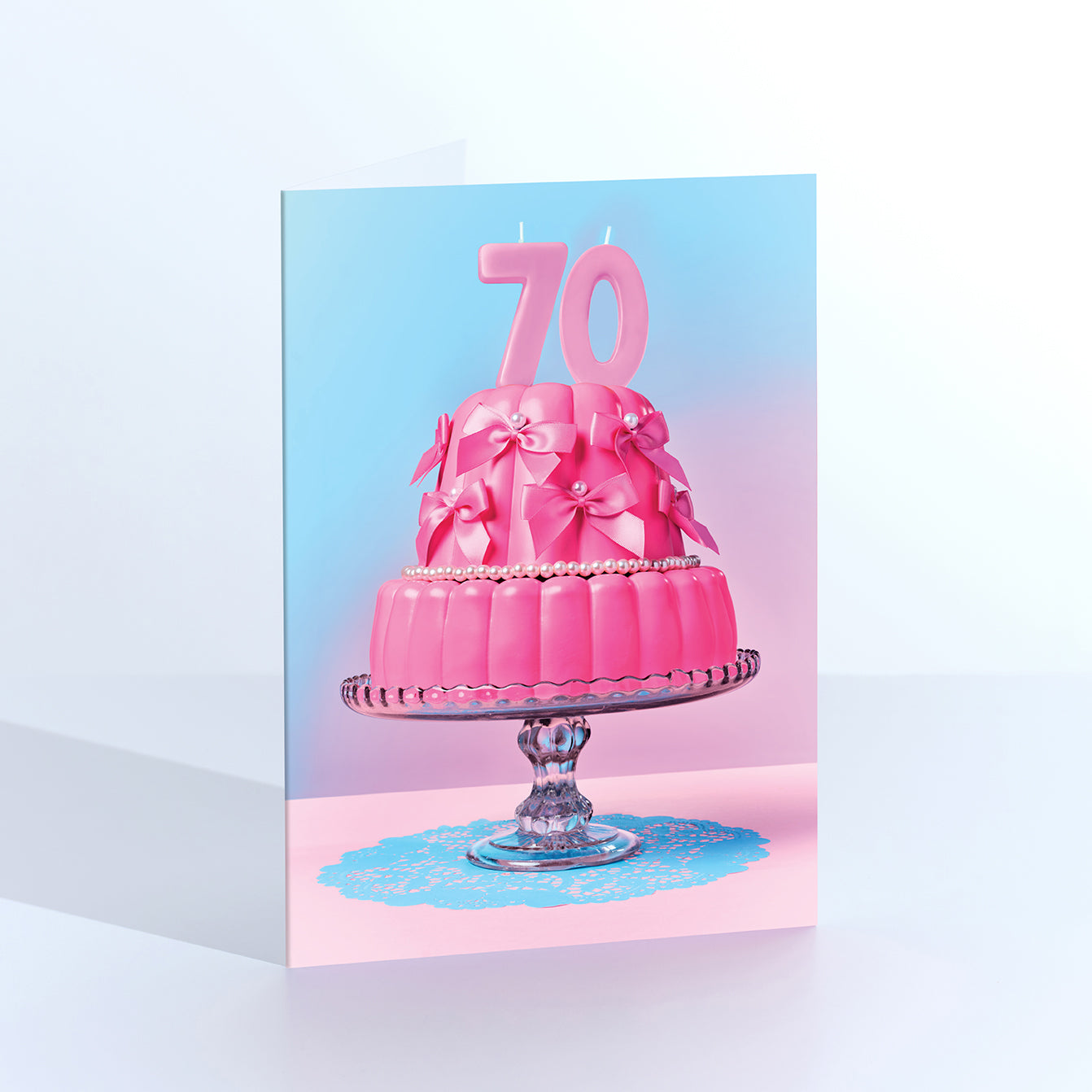 70th Birthday Hot Cake Card