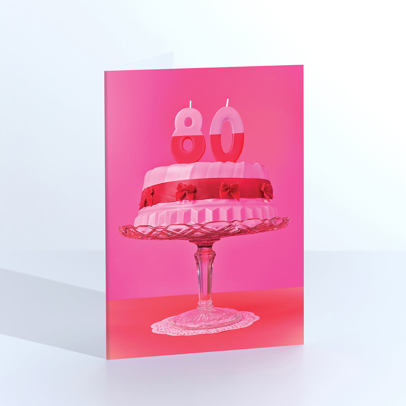 80th Birthday Hot Cake Card