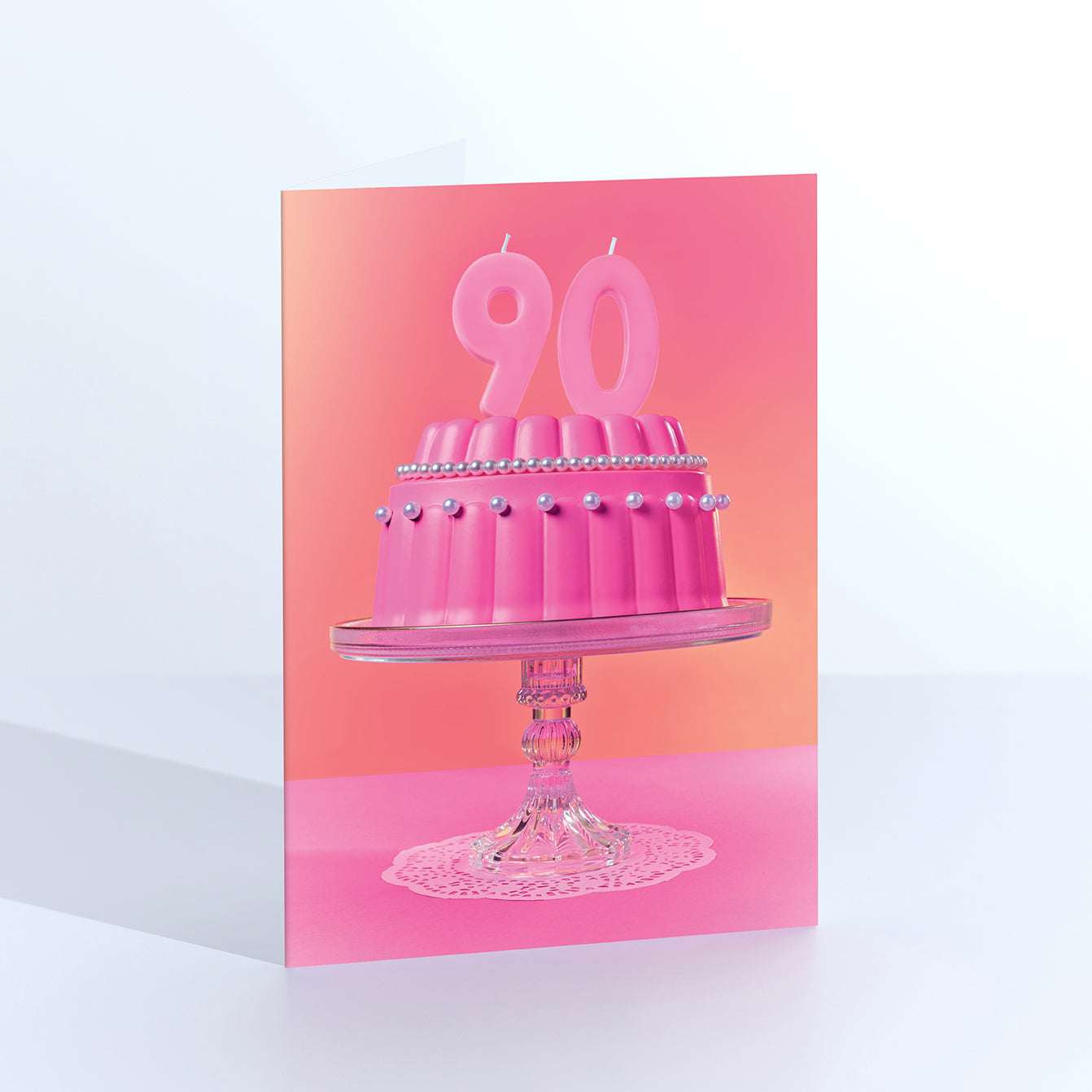 90th Birthday Hot Cake Card