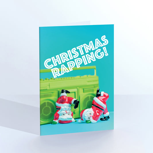 Christmas Rapping Gansta Santa Card