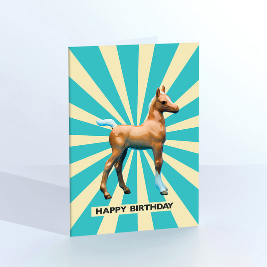 Circus Horse greetings card