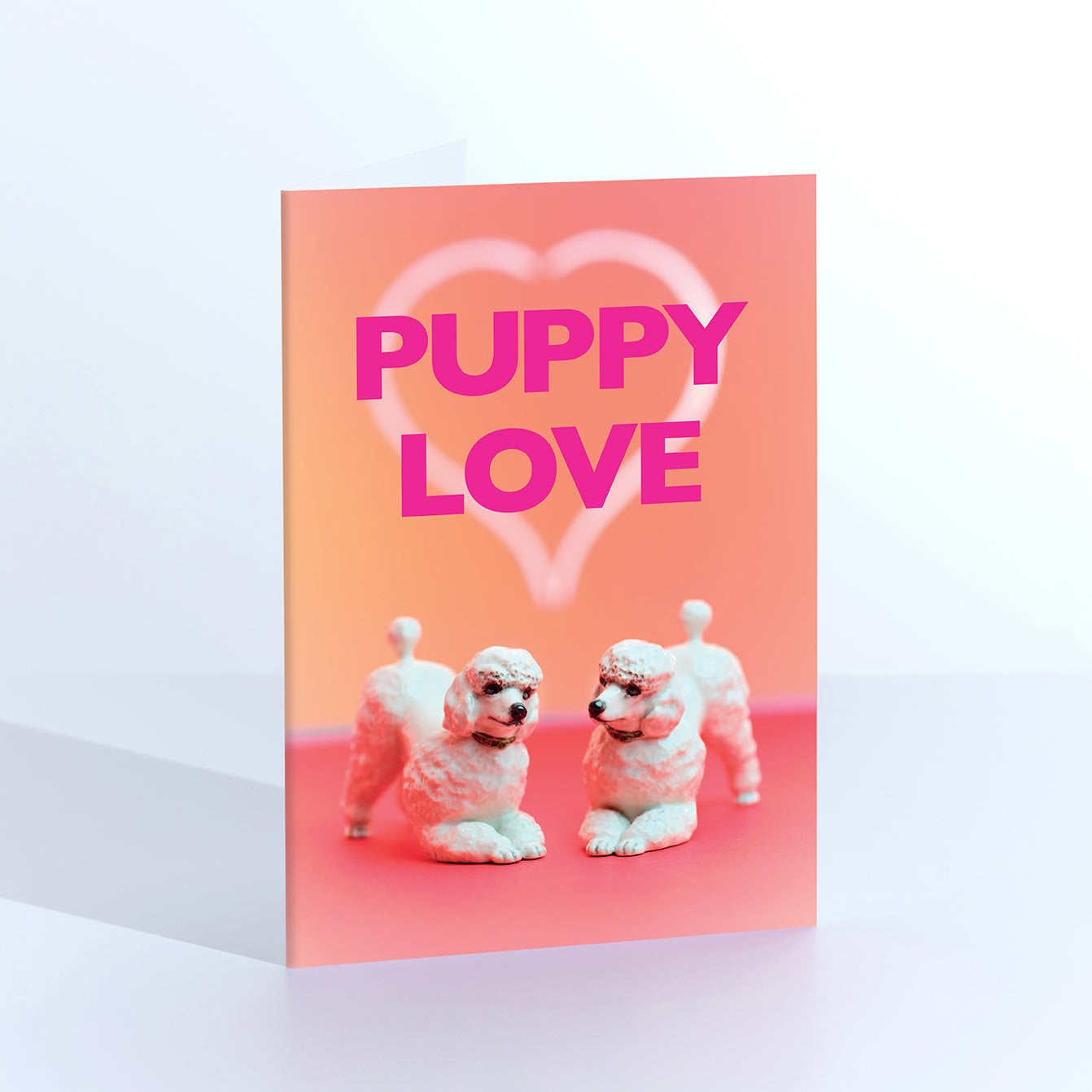 Puppy love Dogs In Love Greetings Card