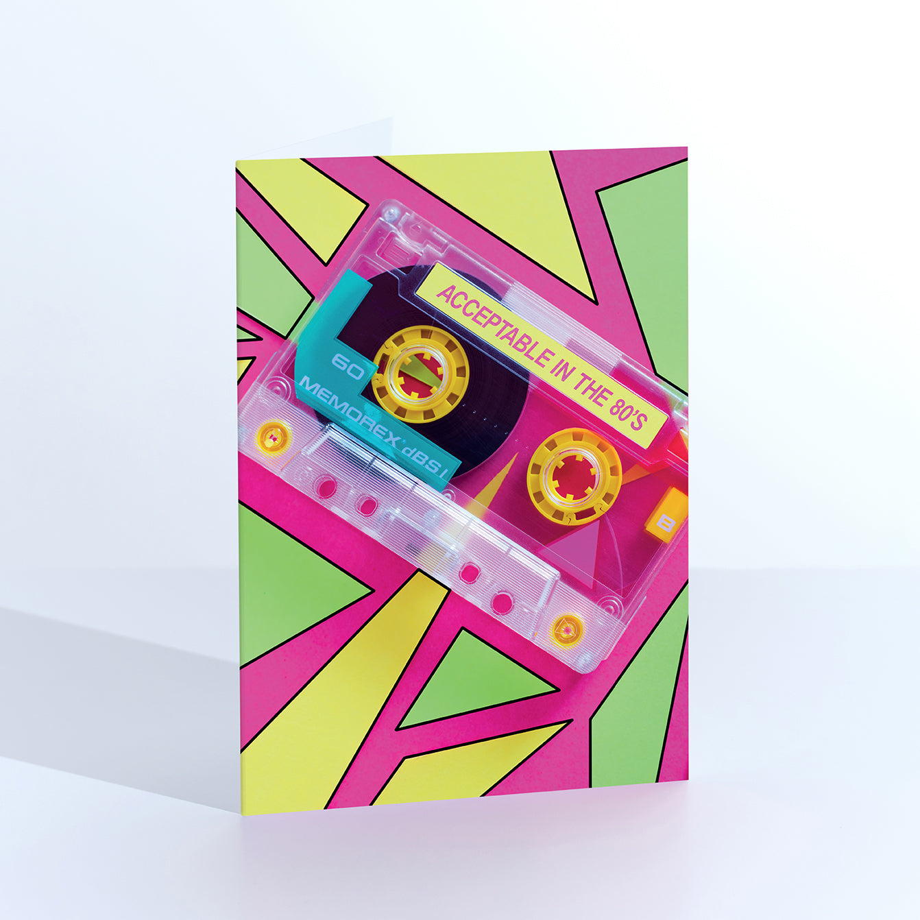 Acceptable In The 80's Retro Mix Tape Card