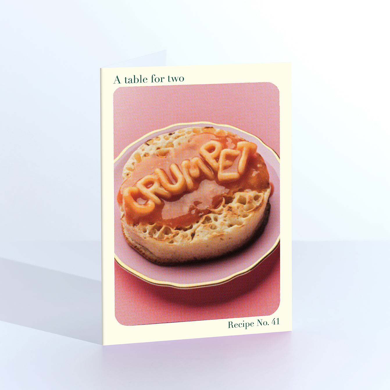 Crumpet, Talking Spaghetti Greetings Card